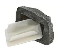 Sirxlevcy Cachette à Clé en Forme de Faux Rocher - Kit de Rangement en Résine avec Aspect de Pierre Simulée