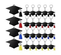 Sirxlevcy Charme Porte-Clés Pendentifs Glands Porte-Clés Graduation Cap Party Favor Classe de 2023 Graduation Gifts