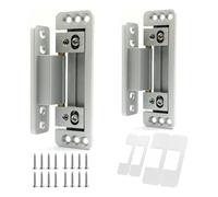 Sirxlevcy Charnières de Porte Cachées, Lot de 2 Charnières de Porte Cachées Réglables, Charge de 110 Lb, Charnières Dissimulées Robustes pour Porte Secrète