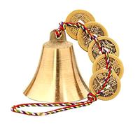 Sirxlevcy Cloche Chinoise de Feng Shui pour la Richesse et la Sécurité, la Paix et Le Succès, Élément du Feng Shui, Carillon de Porte ou Décoration