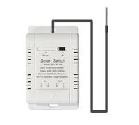 Sirxlevcy Commutateur de Température WiFi avec Capteur 2M Smart WiFi 20A Thermostat le Commutateur de Température Prend en Charge la Commande Vocale