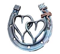 Sirxlevcy Décor Mural en Fer à Cheval Fait à la Main avec Décoration Murale d'amour A 1 PCS