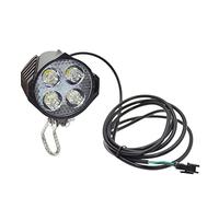 Sirxlevcy Ebike E-Bike 36V-48V LumièRe de VéLo éLectrique avec Ensemble de de Phare éTanche PièCes de Phare