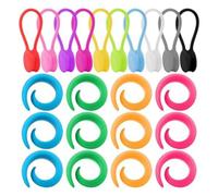 Sirxlevcy Ensemble de 22PCS de Clips de Canette avec Protège-Canette en Silicone pour Cercle à Broder, Clips de Couture Matelassage, pour Couture et Matelassage