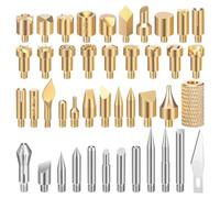 Sirxlevcy Ensemble de 43 Pointes de Combustion du Bois, Modèle de Pointes de Combustion du Bois, pour Bricolage, Gaufrage et Sculpture