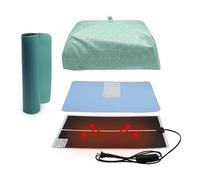 Sirxlevcy Ensemble de Tampons Chauffants en Résine avec Minuterie et Couvercle, Tampon de Durcissement de la Résine, Ensemble de Tampons de Séchage de L'Époxy pour Porte-Clés, Passionnés Du Bricolage,