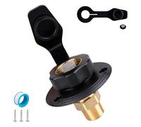 Sirxlevcy Entrée d'eau pour Camping-Car, Entrée pour Camping-Car avec Clapet Anti-Retour, Connecteur de Tuyau d'eau pour Camping-Car avec Couvercle, 3/4NH vers Mâle 1/2NPT