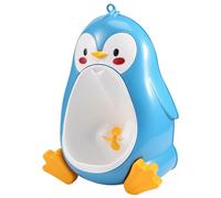 Sirxlevcy GarçOn les Toilettes Pot Pingouin de Formation Stand Enfants Urinoir Vertical GarçOns Pee Infant Toddler Mural Bleu