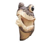 Sirxlevcy Grenouille Silencieuse Arbre Peeker Jardin Arbre Sculptures Extérieur Arbre Face Jardin Arbre Hugger Statue Intérieur Extérieur Cour Facile à Installer A