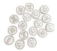 Sirxlevcy Jetons de Récompense pour Enfants de Pâques, Jetons de Lapin, Jetons D'Œufs de Pâques, Jetons de Poche, Jetons de Récompense de Lapin de Pâques en Bois, 21 Pièces