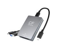Sirxlevcy Lecteur de Carte SD CFexpress Type B 2 en 1 USB 3.2 10 Gbit/S Double Emplacement avec Câble USB C vers USB C/A pour Reflex
