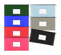 Sirxlevcy Lot de 7 Pochettes D'Argent de 11,2 X 6,3 Pouces pour L'Argent Liquide, de Dépôt Bancaire avec Pochette D'Argent à Fermeture à Glissière