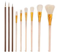 Sirxlevcy Lot de 9 Pinceaux pour Poterie, Peinture Acrylique, Aquarelle et Peinture à L' - Ensemble de Pinceaux en Céramique
