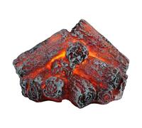 Sirxlevcy Lumière de Flamme de Feu Artificiel à LED, Lumière de Cheminée sans Flamme Cheminée à LED avec Flamme à Bois en Rondins Réaliste Facile à Utiliser Rouge