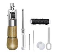 Sirxlevcy Machine à Coudre à la Main en Cuir, Bricolage, Art du Cuir, Outil de Couture, Cuir de Vache, Sculpture du Cuir, Outil de Couture