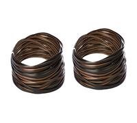 Sirxlevcy MatéRiau de RéParation en Rotin SynthéTique Plat DéGradé de Café Kit de RéParation en Osier de Rotin pour la RéParation de Meubles de Table en Tricot et Chaise