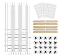 Sirxlevcy MèChes de Bougie (Lot de 100), MèChes de 15 Cm pour Bougies, MèChes de Bougie sans pour Bougies pour la Fabrication de Bougies Bougie DIY