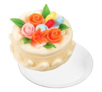 Sirxlevcy Mini Faux Gâteau Alimentaire Minuscule, Modèle de Cupcake Artificiel, Décoration Vintage, Ornements de Gâteau, Gâteau en Résine A