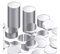 Sirxlevcy Mini Taille Acrylique Miroir Rond Adhésif Petits Cercles de Miroir Ronds Carreaux de Miroir Artisanaux pour L'Artisanat (100 Pièces, 1 Pouce) Facile à Installer et à Utiliser