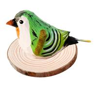 Sirxlevcy Ornements d'oiseaux en Bois de Style Nordique, Sculpture à la Main en Bois, Décoration Artistique D'Oiseau, Artisanat d'animaux Miniatures, Cadeaux pour Enfants, Installation Facile