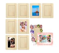 Sirxlevcy Paquet de 10 Cadres Photo en Bois Non pour Photos de 6 Pouces, Ensemble de Cadres Photo pour Cartes Postales Debout, Kit de Souvenirs à Faire Soi-Même