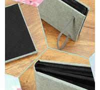 Sirxlevcy Paquet de 2 Petits Albums Photo, 6x4 Albums Photo à Glisser 200 Photos Mini Album de Livre Photo à Rabat Couverture Portable Mémoire Gris