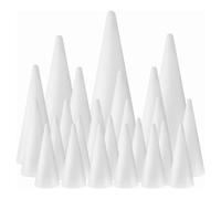Sirxlevcy Paquet de 24 Cônes de Mousse Artisanaux, Cônes d'arbre en Mousse en Forme de Cônes pour Les Arts, L'Artisanat, l'arbre de Noël, L'École, Les Projets de Bricolage