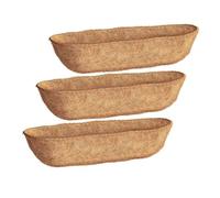 Sirxlevcy Paquet de 3 Doublures D'Auge de 30 Pouces, Fibre de de pour Jardinières Murales, Doublures de Jardinières, Paniers de Jardinières Faciles à Installer et à Utiliser