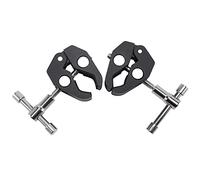 Sirxlevcy Pinces de Crabe a Pince 2Pack pour La Photographie/Clips de Pinces 1/4 et 3/8 Pouce pour Appareils Photo DSLR Drill, Tiges de 15Mm, Lumières, Parapluies, Crochets, Verre Plat