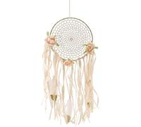 Sirxlevcy Plumes de Fleurs TisséEs Boho Macramé Suspendu Attrape-RêVes Bricolage Carillons à Vent Mur Art DéCoration de Mariage
