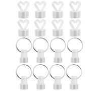 Sirxlevcy Poids de Ballon 16 PièCes pour L'HéLium, Poids de Ballon, Poids de Ballon pour Ballons à L'HéLium, Ensemble en Plastique pour Mariage, Anniversaire