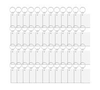 Sirxlevcy Porte-Clés par Sublimation de 180 Pièces Adapté à la Fabrication de Porte-Clés DIY