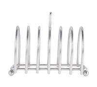 Sirxlevcy Porte-Toasts en Acier Inoxydable à 6 Tranches avec Pieds SphéRiques et PoignéE de Transport en Boucle