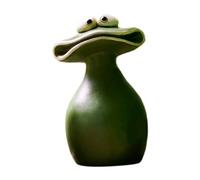 Sirxlevcy Pot de Fleur de Grenouille à Grande Bouche, Artisanat en Résine, Décoration de, Ornements de Jardin, Décorations d'animaux de Grenouille L