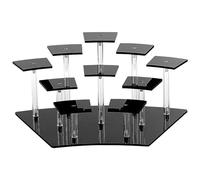 Sirxlevcy Présentoir en Acrylique à 10 Niveaux, Présentoir en Acrylique, Support de Parfum, Présentoir à Plusieurs Niveaux, Installation Facile