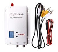 Sirxlevcy Récepteur FPV 1.2G 1.3G VRX Kit Récepteur VRX Affichage Numérique 12CH pour Modèle RC de Drone FPV Longue Portée