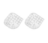 Sirxlevcy Règle de Coupe d'angle Multifonctionnelle, Règle de Couture Antidérapante en Acrylique, Règle de Modèle à Bord Rond, Règle de Patchwork de Couture DIY