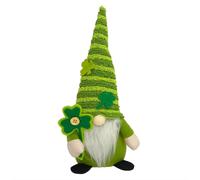 Sirxlevcy Saint 'S Day Leprechaun Décorations en Peluche Poupée GNOME en Peluche Irlandaise Décoration Knomes Décoration de Poupée Verte sans Facile à Utiliser -B