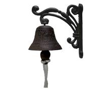 Sirxlevcy Sonnette Antique de Jardin Vintage, Grande Sonnette Murale en Métal Vintage en Fonte, Adaptée à la Décoration de Ferme,C