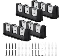 Sirxlevcy Support de Canne à Pêche à 3 Cannes à Pêche, Support Mural pour Canne à Pêche, Support de Canne Horizontal pour Garage Mural, Accessoires de Bateau, 4 Pièces Gris