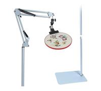 Sirxlevcy Support de Cerceau de Broderie - Support de Point de Croix Support de Broderie en Métal Réglable pour Les Cerceaux de Broderie Facile à Installer Facile à Utiliser B