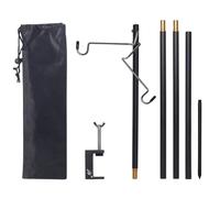 Sirxlevcy Support de Lampe de Lanterne de Camping DéTachable Support de Stockage Portable Crochet Table Support de LumièRe Suspendu Ensemble de Support de Fixation