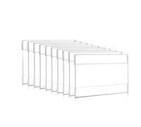 Sirxlevcy Support Mural pour Panneau en Acrylique de 4 X 6 Pouces, Cadre Mural Transparent avec Adhésif Double Face pour Le Bureau et, Paquet de 10