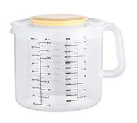 Sirxlevcy Tasses à Mesurer en Onces en Plastique et Pichet à MéLanger pour la Cuisson avec Couvercle Cruches/Bocal à Mesurer de Liquide en ML avec Pare-éClaboussures