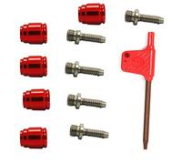 Sirxlevcy Tuyau de Frein de VéLo Connecteur Olive Frein à Disque Olive en Alliage D'Aluminium et Insert de Connexion en Acier pour Disque D' AVID