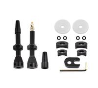 Sirxlevcy Valve d'air Tubeless, pour Vélo de Route de Montagne Ensemble de Valves de Jante Tubeless Pièces de Rechange pour Cyclisme Noir-44 mm Installation Facile Facile à Utiliser