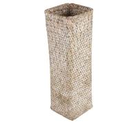 Sirxlevcy Vase à Fleurs en Rotin Paniers en Bambou DéCoration Vases Fleur Corbeille de Fruits Vase à Fleurs Vases Hauts pour la DéCoration IntéRieure Blanc