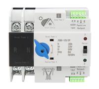 SiRyder ATS 2P 63A,Interrupteur de Transfert Automatique ATS PhotovoltaïQue 220V 100A 2P Automatique, Interrupteur à Double Transference,Pour Panneau Solaire et éLectricité