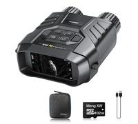 Siryder Jumelles Adultes Puissante，Jumelles Vision Nocturne Infrarouge 4K éCran 3,6 Pouces Zoom 6X Illuminateur Infrarouge à Intensité Réglable Assistance pour Le Français