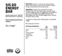 Sis Boîte De Barres énergétiques Go Fudge À La Banane 40g 30 Unités
